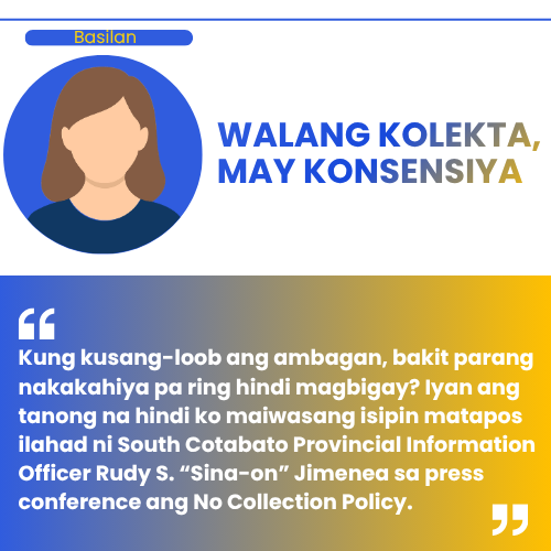 WALANG KOLEKTA, MAY KONSENSIYA